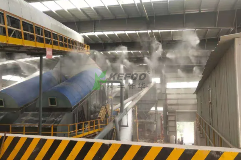 安徽淮北建筑垃圾渣土堆棚喷雾抑尘系统