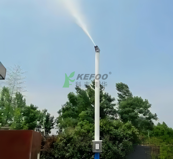 两种搅拌站喷雾降尘设备实现环保自动化管理